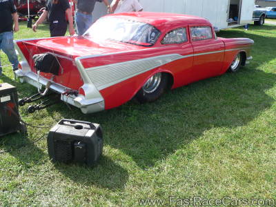 Red 1957 Chevrolet