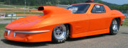 Orange 1963 Corvette Drag Car