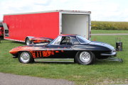 Black Corvette With Wicked Flame Paint Job