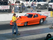 Orange Corvette Top Sportsman Drag Car