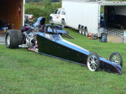 Black And Purple Dragster