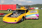 Yellow Pontiac Firebird Drag Car