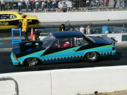 Blue And Black Pontaic Grand Prix Drag Car