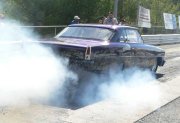 67 Nova Drag Car Burnout