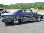 Purple 1967 Nova Drag Car
