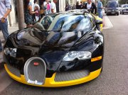 Black And Yellow Bugatti Veyron