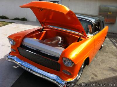 Custom Orange 1955 Chevy Bel Air
