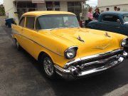 Yellow 1957 Chevrolet Bel Air