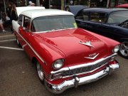 Red And White 1956 Chevrolet Bel Air  