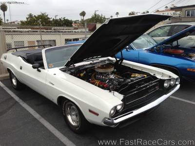 Supercharged White Convertible Dodge Challenger R/T