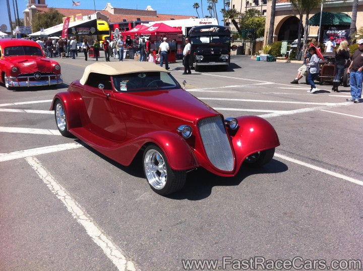 Red 1934 Ford Coupe