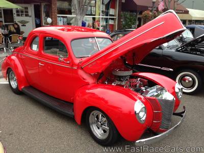 Red Ford Deluxe Coupe