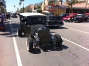 Black 5-Window Coupe With Checkerboard Firewall