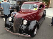 Ford Maroon And Black 5-Window Coupe