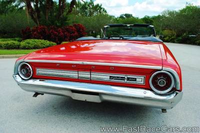 Red 1964 Ford Galaxie - Rear View