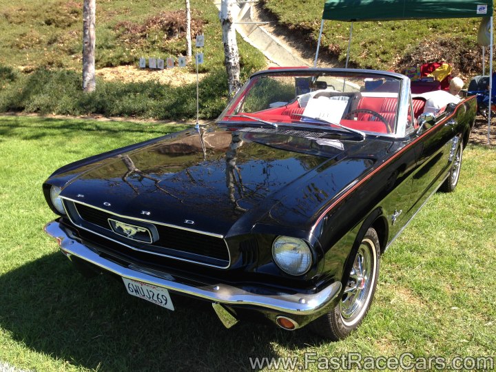 Black 1966 Ford Mustang Convertible