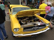 Supercharged Yellow Ford Mustang