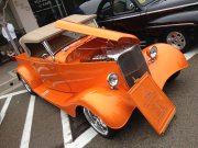 Orange 1933 Ford Roadster Pickup