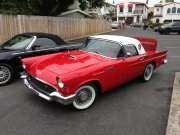 Classic Red Ford Thunderbird