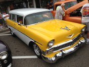 Yellow And White 1956 Chevrolet Wagon