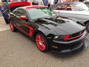 Black And Red Boss 302 Mustang