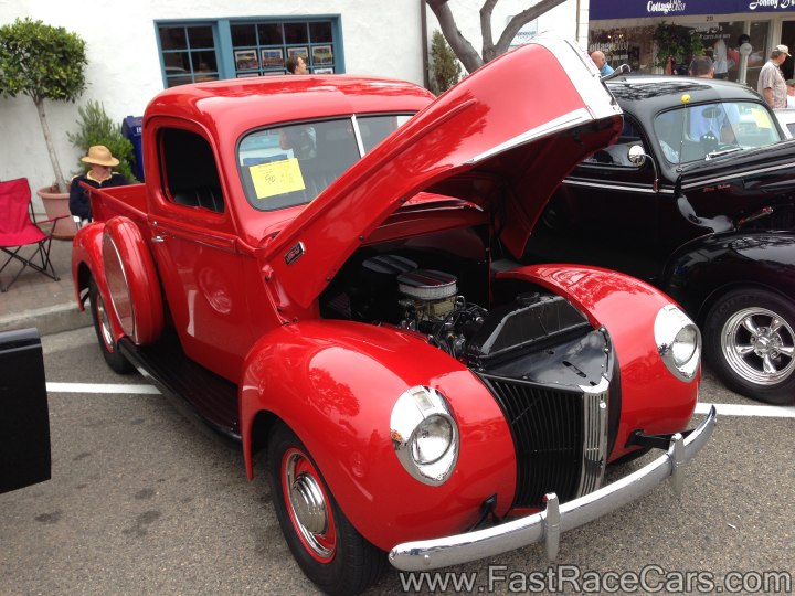 1940s Red Ford Truck