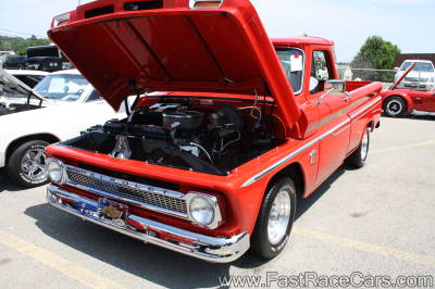 Red Chevrolet truck