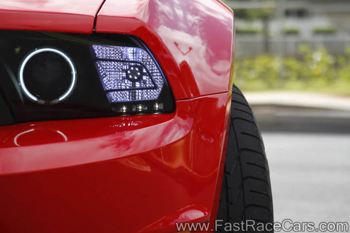 2011 Ford Mustang GT 5.0 Headlight Close-up